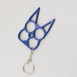 Cat Self Defense Keychain Metal